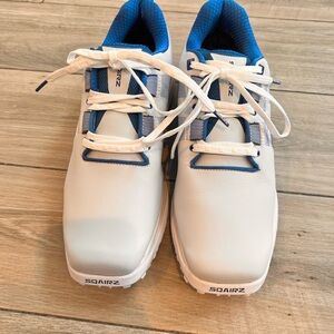 SQAIRZ White and Blue Golf Shoes Mens Size 9